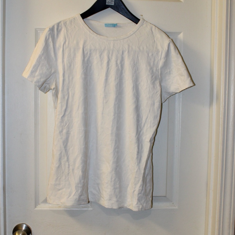 J. McLaughlin Catalina Cloth Textured Print Top